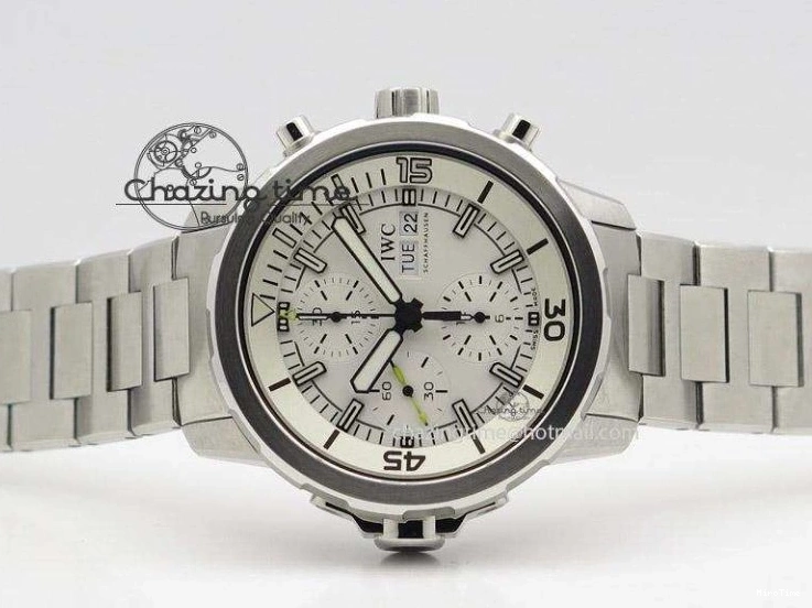 MIROTIME 0806 Versatile Aquatimer Chrono IW376803 V6F 1:1 Best Edition White Dial On SS Bracelet A 7359